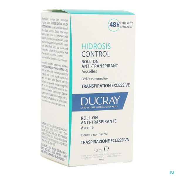Ducray Hidrosis Control Roll On 40 Ml