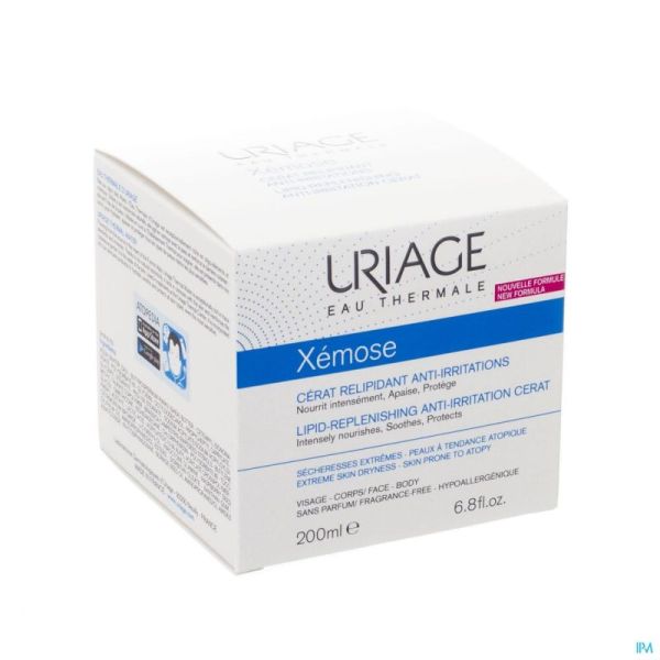 Uriage Xemose Cerat Creme Relipidante Anti-irritations 200 Ml