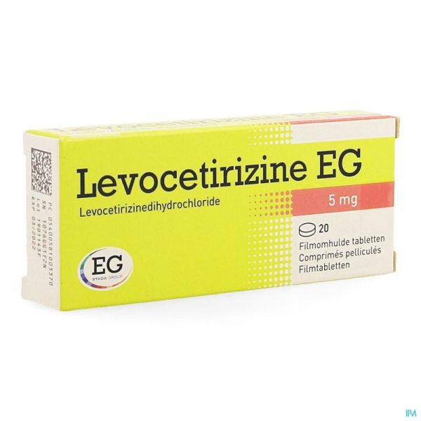 Levocetirizine eg 5 mg comp pell 20