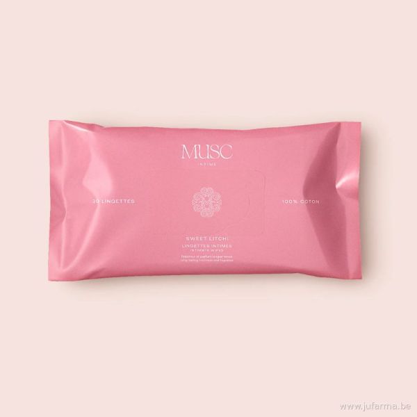 Musc intime Lingettes la Délicieuse 30pièces Sweet litchi