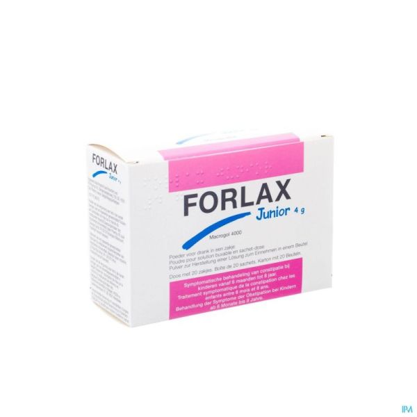 Forlax Junior 4 G Pi Pharma Pdr Sachet 20 Pip