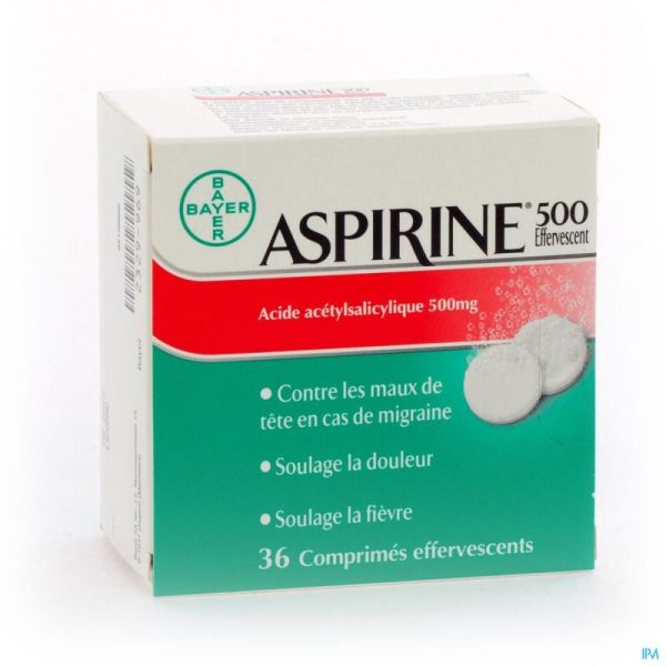 Aspirine 500 Mg Comp Eff 36
