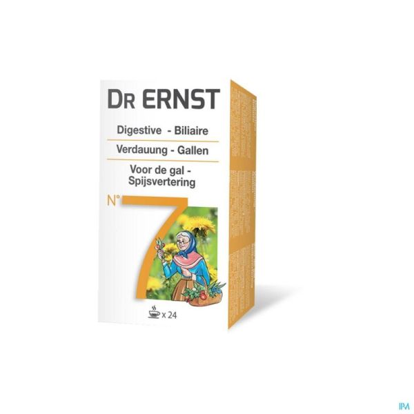 Dr Ernst Tisane N°7 Foie & Bile 24 filtrettes
