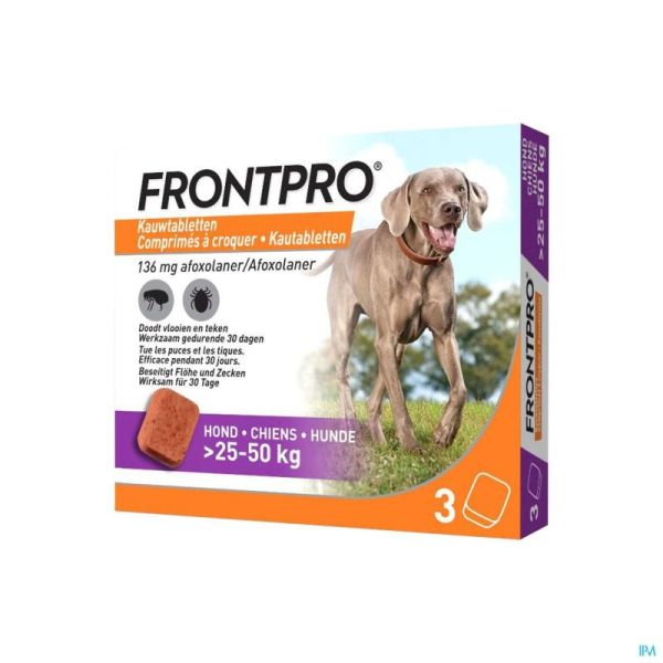 Frontpro 136mg 25-50kg Chien Comp Croq 3