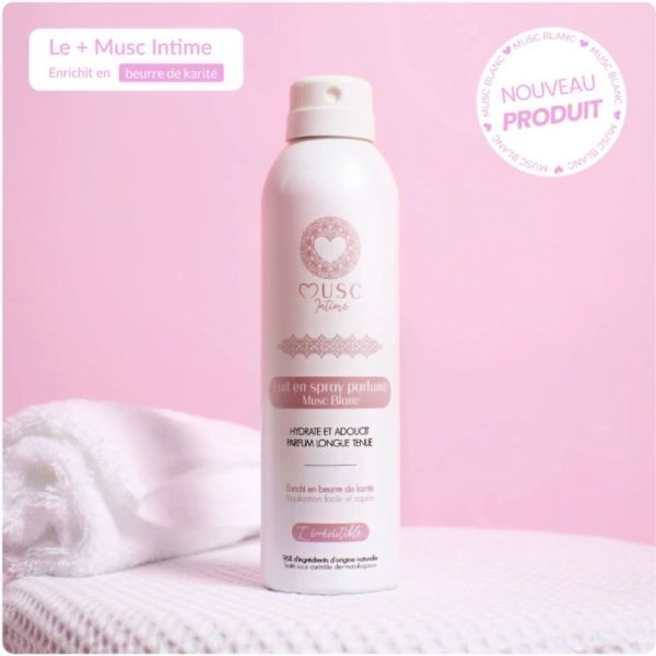 Musc intime lait corps musc blanc spray 200ml - L'irresitible