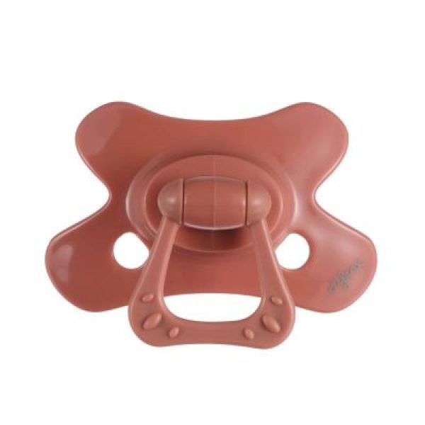 Difrax sucette natural 18m+ uni/pure brun/brick