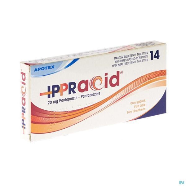 Ippracid 20 mg gastro resist comp 14