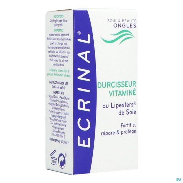 Ecrinal durcisseur ongles vitamine nf 10ml 20202