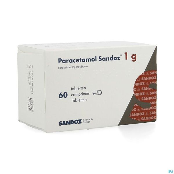 Paracetamol 1 G Sandoz Tabl  60