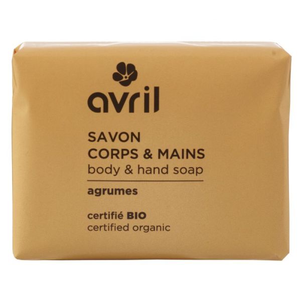 Avril savon corps & main Agrumes Bio 100 g