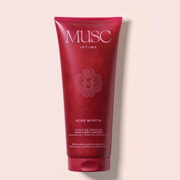 Musc Intime – Huile de douche parfumée nacrée Rose Mystik 200 ml