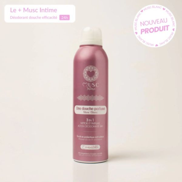 Musc intime deodorant douche 3en1 musc blanc 200ml - L'irresitible