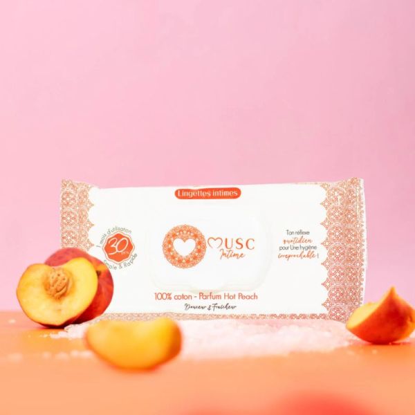 Musc intime Lingettes la Charmeuse 30pièces Hot Peach