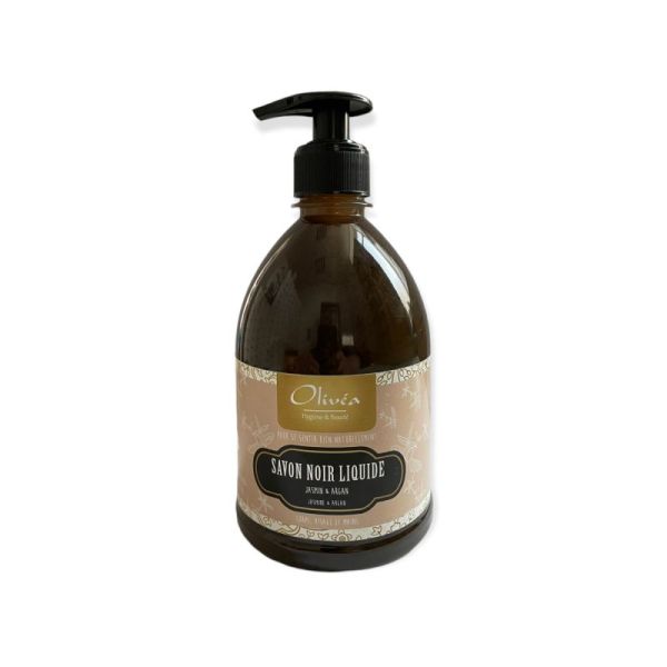 Olivea savon noir liquide jasmin & argan 500ml