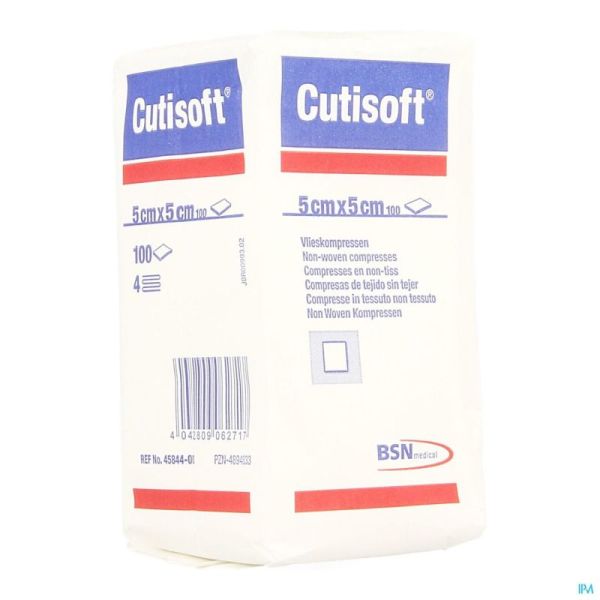 Cutisoft n/st non woven 4pl 5,0x 5,0cm 100