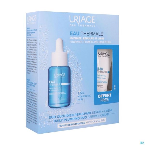 Uriage coffret serum booster ha 30ml + cr eau 15ml