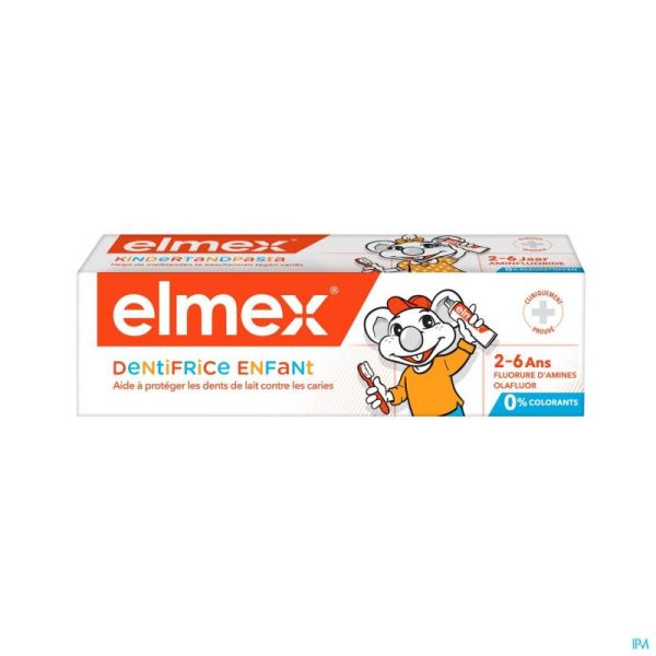 Elmex dentifrice enfant 2-6 ans 50ml