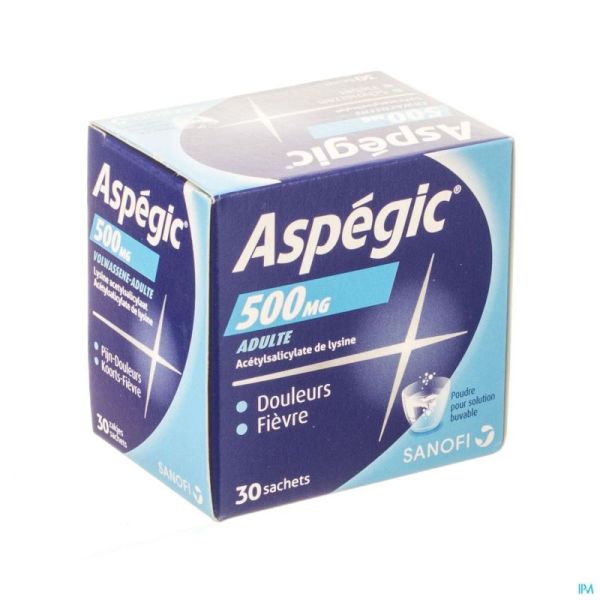 Aspegic  500 Pulv 30 X 500 Mg