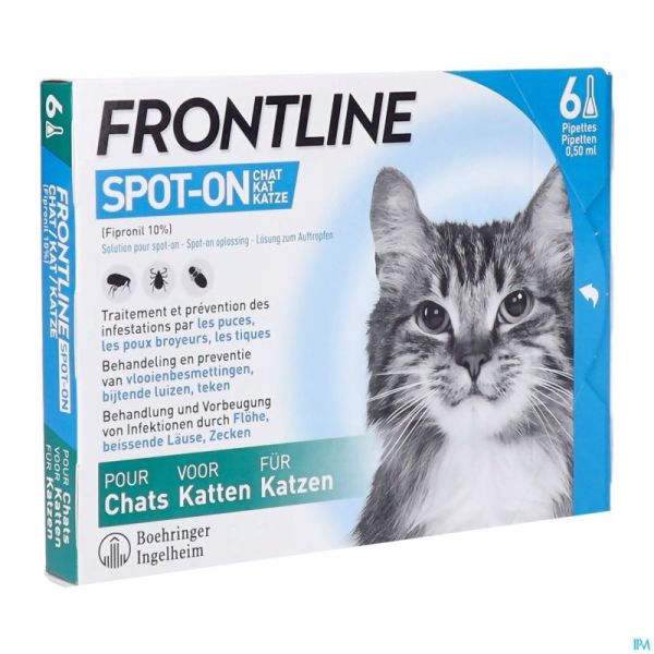 Frontline Spot On Chat Pipet 6x0,50ml