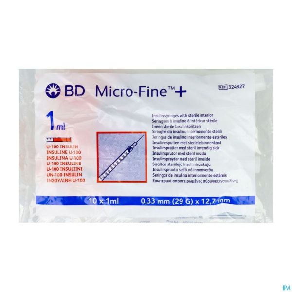 Bd microfine+ ser.ins. 1,0ml 29g 12,7mm 10 324827