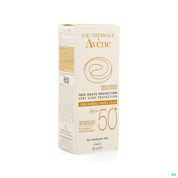 Avene Solaire crème minerale ip50+ 50ml