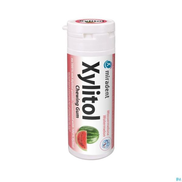 Miradent chewing gum xylitol pasteque 30