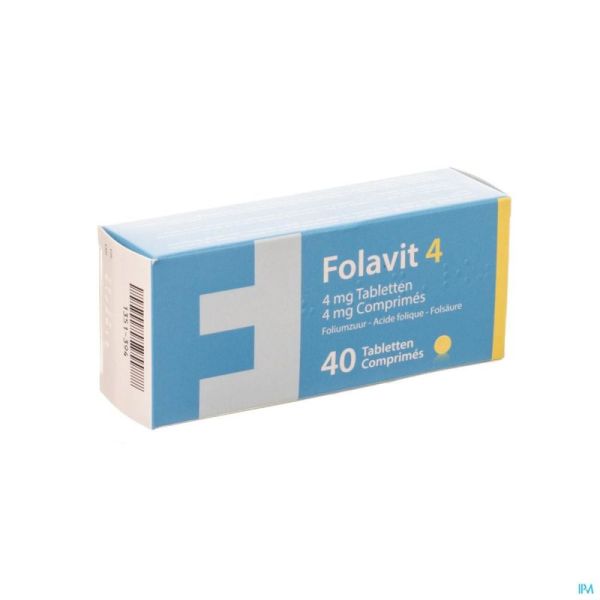 Folavit 4 4 Mg Tabl 40 X 4 Mg