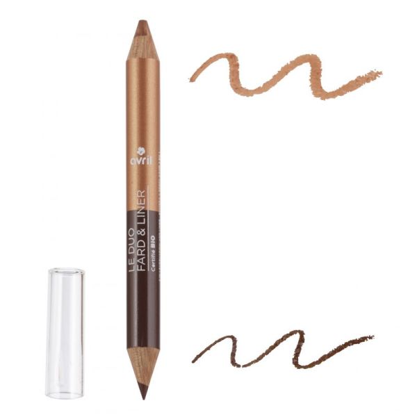 Avril Duo Fard & Liner Terre Brulée/Cuivre Irisé BIO