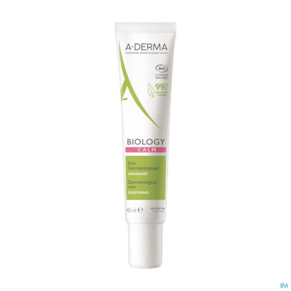 Aderma biology soin dermatologique apaisant 40ml