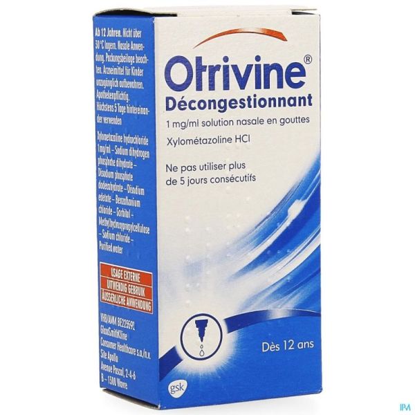 Otrivine hydrat 1 0/00 gutt 10ml