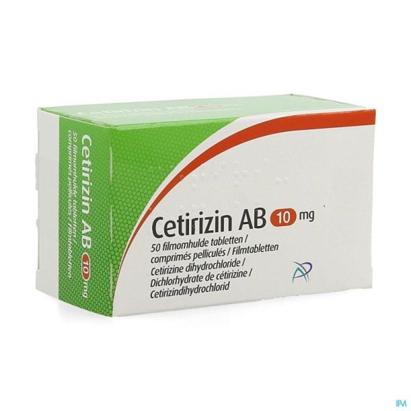 Cetirizin ab 10,0mg comp pell 50
