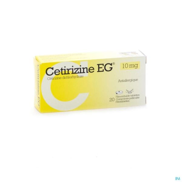 Cetirizine Eg Comp 20 X 10 Mg