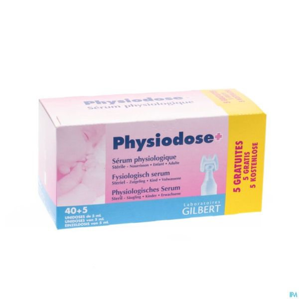 Physiodose serum physio ud ster 40x5ml 608099
