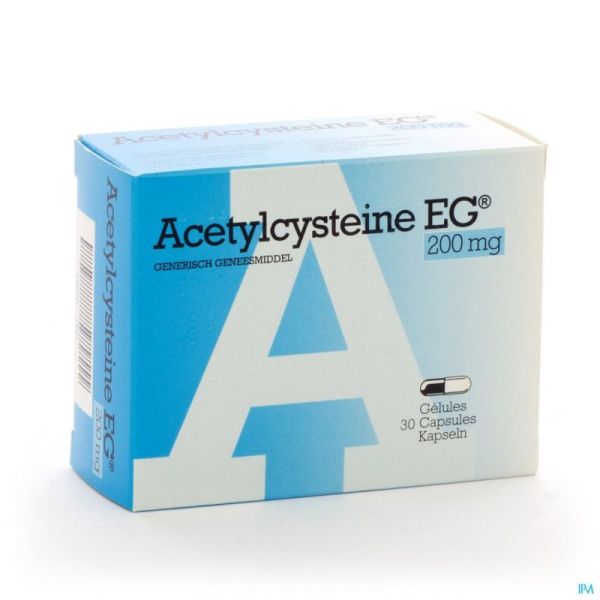 Acetylcysteine Eg Caps 30 X 200 Mg