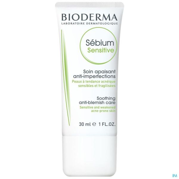 Bioderma Sebium Sensitive Soin Apaisant anti-imperfection 30 Ml