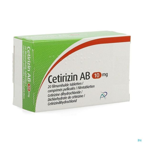 Cetirizin ab 10,0mg comp pell 20