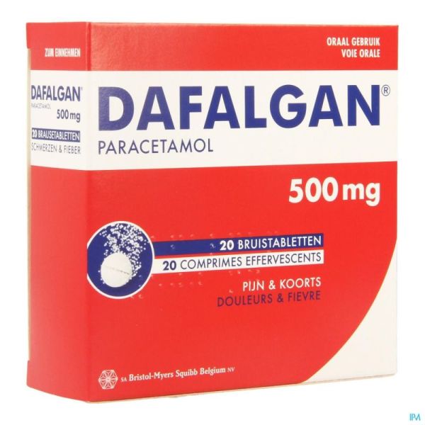 Dafalgan eff 500mg comp 20
