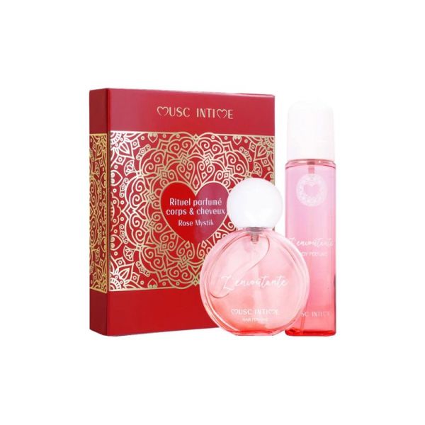 Musc Intime coffret rose mystik brume parfum L'envoutante