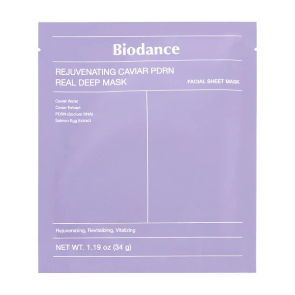 BIODANCE Caviar PDRN Real Deep Mask 34 g – Masque hydrogel nuit caviar & PDRN
