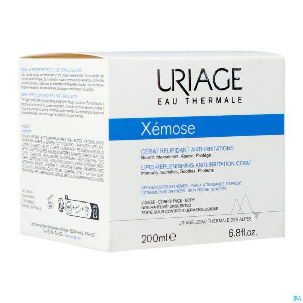 Uriage Xemose Cerat Creme Relipidante Anti-irritations 200 Ml