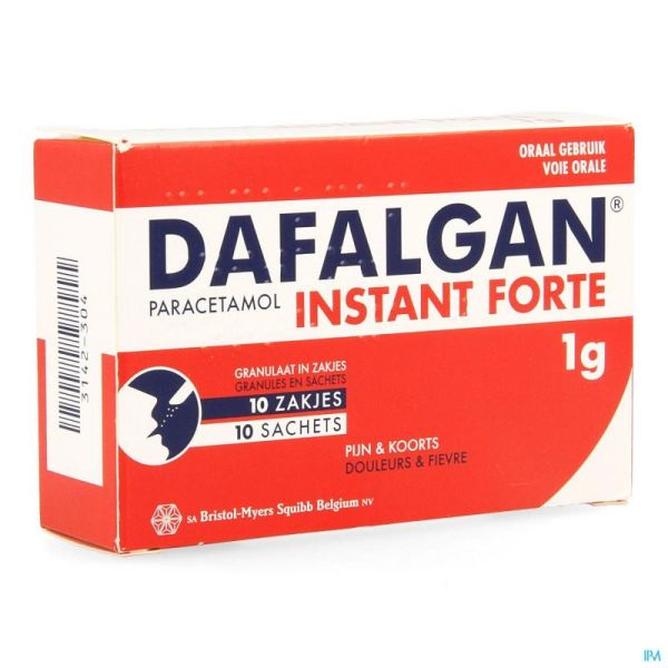 Dafalgan Instant Forte Gran Sach 10 X1000 Mg