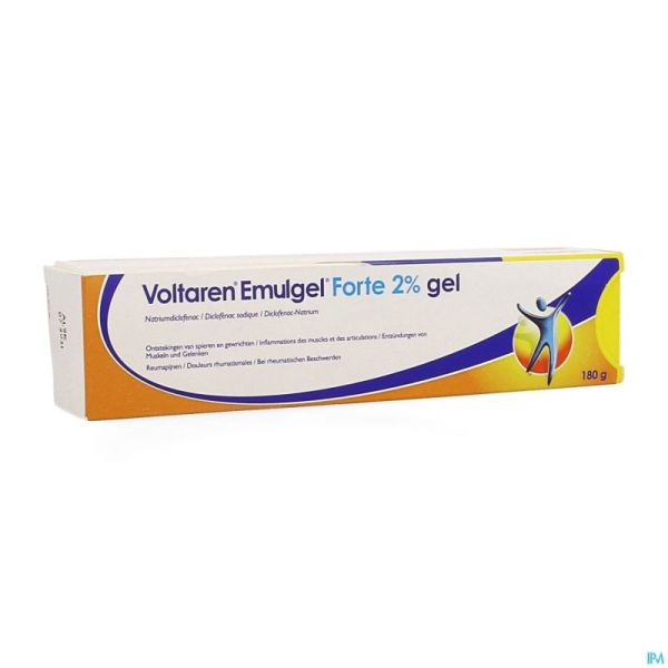 Voltaren emulgel forte 2% pi pharma gel 180g pip