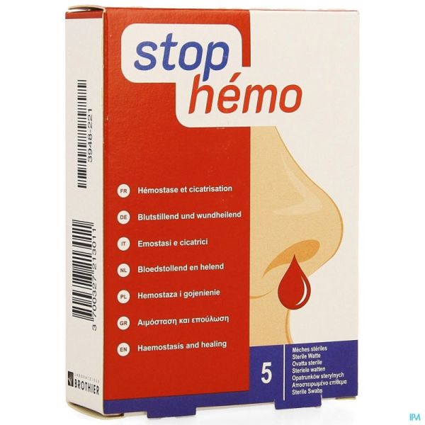 Stop Hemo Ouate Steril 5 X4 Cm