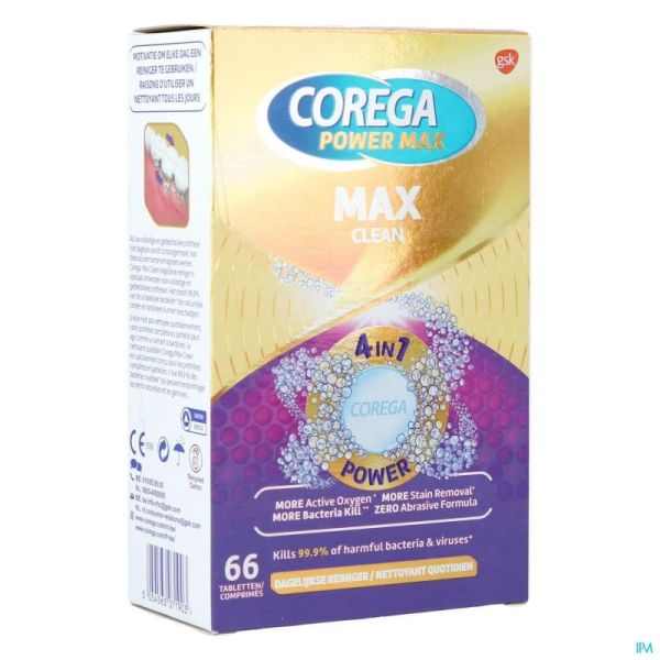 Corega max clean comp 66