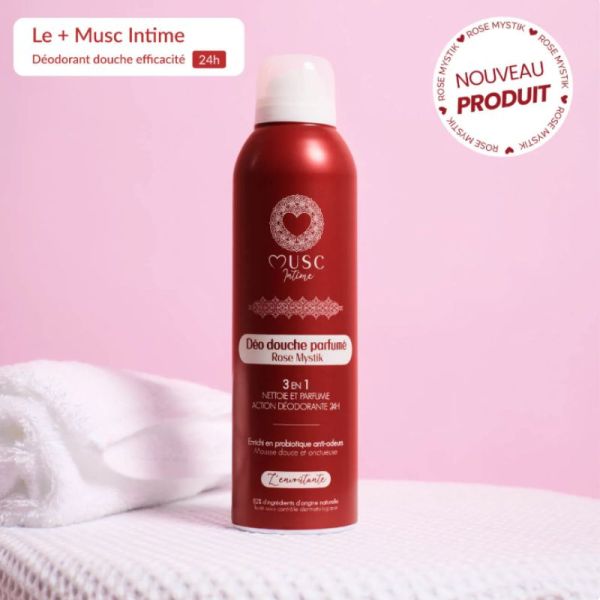 Musc intime deodorant douche 3en1 rose mystik 200ml - L'envoutante