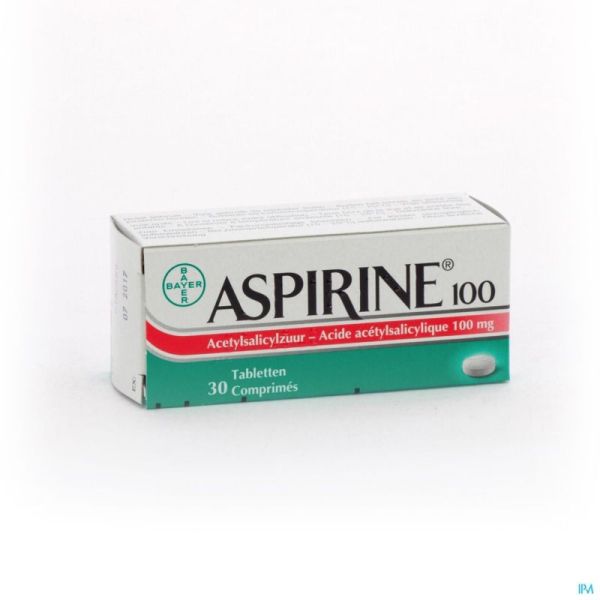 Aspirine 100 mg comp 30