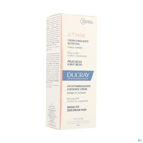 Ducray Ictyane Creme A/dessechement Tube 200ml Nf