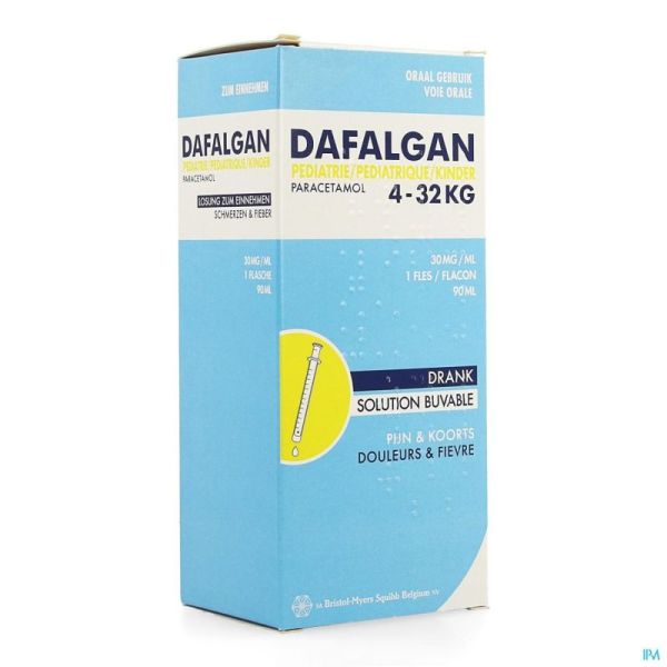 Dafalgan Pediatrie 30 Mg/Ml Sirop Fl 90 Ml