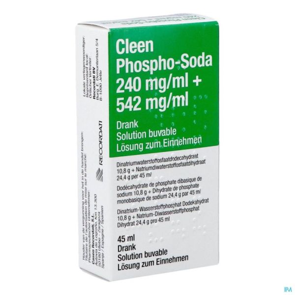 Cleen phospho-soda 11g/24g sol buvable fl 45ml