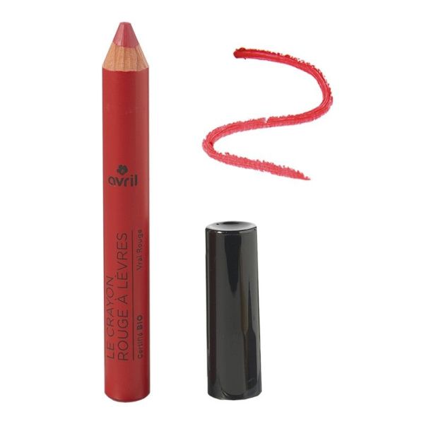 Avril Crayon Rouge à Lèvres Vrai Rouge Bio